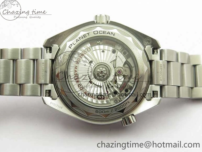 0501 Planet Ocean 39.5mm Black Ceramic Bezel SS VSF 1:1 Best Edition Black Dial on SS Bracelet A Stretchable 7890